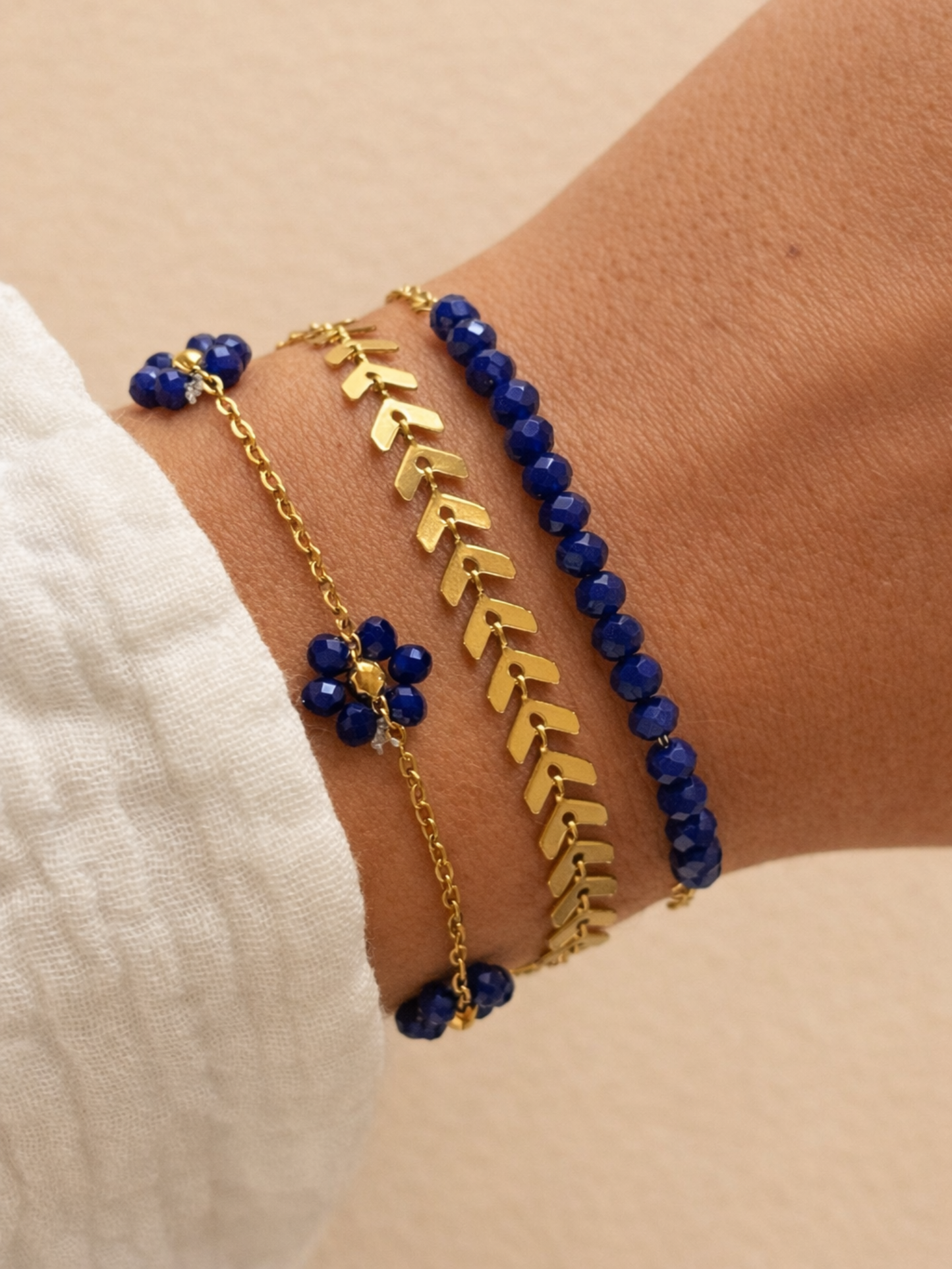 ISMENE  l Lot de 3 bracelets inoxydables