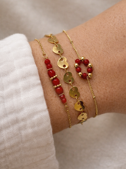 ADELINE  l Lot de 3 bracelets inoxydables